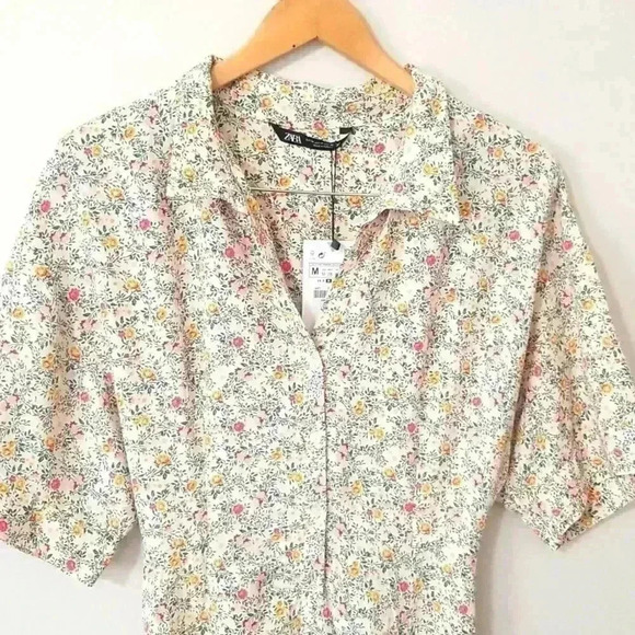 Zara Elbow Sleeve Printed Dress - Picture 4 of 10